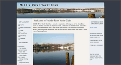 Desktop Screenshot of middleriveryachtclub.com